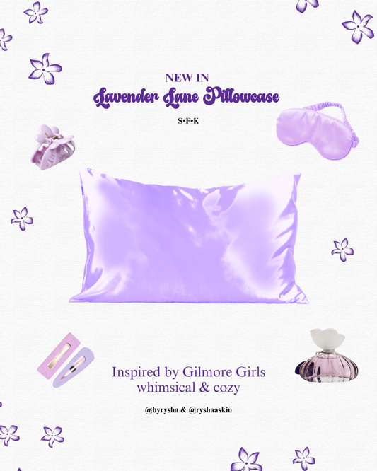 Lavender Lane Satin Pillowcase